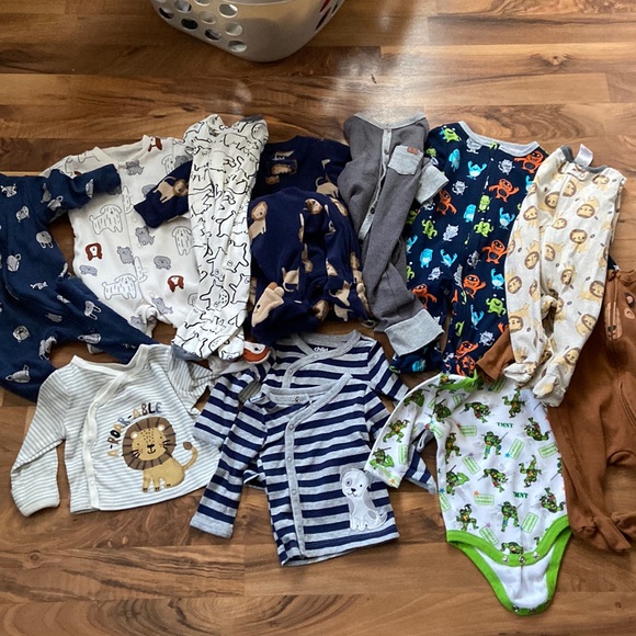Other - LOT OF 13 pair of 0-3 month outfits